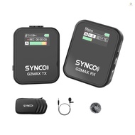 SYNCO G2MAX 1-Trigger-1 2.4G Wireless Microphone System Clip-on Microphone 200M Transmission Range 8
