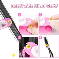 Hair Bedazzler Styling Tool with Reusable Rhinestones, Bling Hair Jewels ,Girls Hair Accessories, Bi