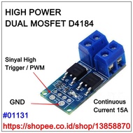 D4184 DUAL MOSFET HIGH POWER Driver Motor PWM Switch Trigger Arduino