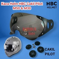 HBC M50 and M30 Cakil Pilot Helmet Visor Plus Bolts and Ring
