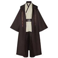 W Men Tunic Robe Knight Fancy Cool Cosplay Costume With Cloak Luke Skywalker For Adults Hal