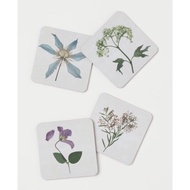 H&M Home Floral Coasters Set of 4HOME FLORAL COASTERS SET OF 4