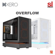 XERO OVERFLOW Evolved airflow M-ATX PC case -Black/White (With 5ARGB Fans)