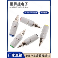 M5 * 48 Pure Copper Terminal Post 5mm Terminal Post Ground Post Plug Banana Panel Socket 30A High Cu