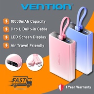 Vention® Power Bank 10000mAh PD 22.5W Fast Charging multicolour Powerbank 3-in-1 Cable Portable Char