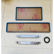NEW SIZE CAR LICENSE PLATE FRAME 33X17, 11X52 - WITH MICA - FREE LICENSE PLATE PROTECTION GLUE