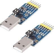 Azuocn 2 PCS CP2102 USB-UART 6 in 1 USB to Serial Port Adapter Converter USB-TTL, USB-RS232, USB-RS4