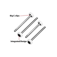 GPM 4140 Carbon Steel Shock Shafts Set for ARRMA 1/16 Mini Kraton RC Car, Upgrade Shock Rods for Bet
