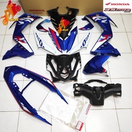 Honda RS150 V1 Rs 150 Cover Set Night Fall Blue Original With Sticker Original