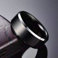 4s Grosir Solo || Cincin Titanium Hitam Black Anti Karat luntur Pria