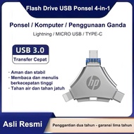Flashdisk 2TB 1TB 512GB OTG 4 IN 1 for iphone 615 USB 3.0 Micro + Type C + Li9htnin9 / 4in1 USB Flas
