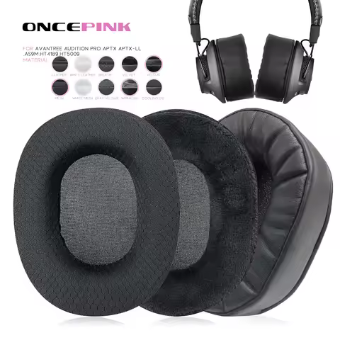 Oncepink Replacement Ear Pads for Avantree Audition PRO APTX APTX-LL,AS9M,HT4189,HT5009 Headphone Th