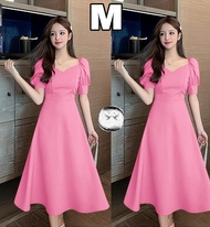 Fashion Wanita Terbaru / Midi Dress Syahira Scuba / Bisa COD
