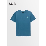 SUB Men Short-Sleeve Graphic Tee - Dark Green - S3M593 / Baju Lengan Pendek Lelaki - Biru Gelap