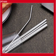 Reusable Straw Stainless Steel Straight & Bent | Length 21.5CM Diameter 6mm | Anti-Rust Iron Straw |