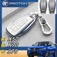 Proton 4 Buttons Car Key Cover X50/X90/S70 TPU Smart Keychain Penutup Kunci Proton Accessories