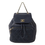 CHANEL 牛皮皮革Business Affinity Backpack金扣鏈帶背包
