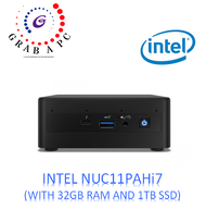 [PROMO] INTEL NUC 11 PERFORMANCE KIT NUC11PAHi7 BUNDLE WITH 32GB RAM AND 1TB SSD (NUC11 RNUC11PAHi70Z00) (WITH 3 PIN POWER CORD)(WITHOUT INBUILT MIC) * FREE 8GB DDR4 SODIMM RAM