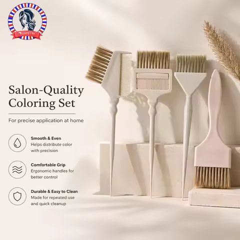 2/3/4Pcs Hair Dye Brush Set with Tail Comb Professional Salon Hair Coloring Tools for Home DIY Color