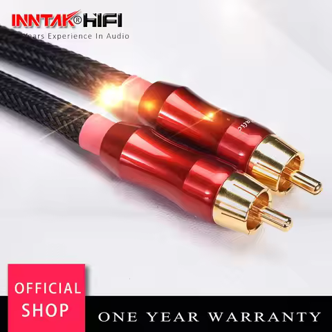 1PCS 75Ohms Canare Audio Cable + Budweiser RCA to RCA Coaxial HIFI Audio Cable