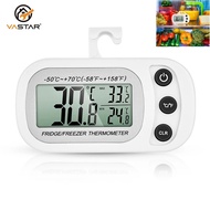 【Support-Cod】 Fridge Thermometer Anti-Humidity Refrigerator Freezer Electric Digital Thermometer Temperature Lcd Display With Hook
