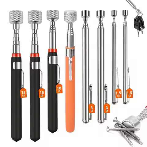 Magnetic Pick-up Tool Telescopic Magnetic Stick Pick-up Rod Gadget for Picking up Keys Nuts 1.5/3/10