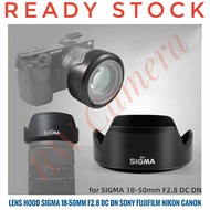 SONY FUJIFILM Lens Hood Sigma 18-50mm F2.8 DC DN 18-50 mm Lens Canon Nikon Fujifilmsony 55mm Filter 