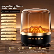Mini Harman Wireless Mini Stereo Speaker with 360 Surround Sound 7 LED Lighting Effects USB Type-C C
