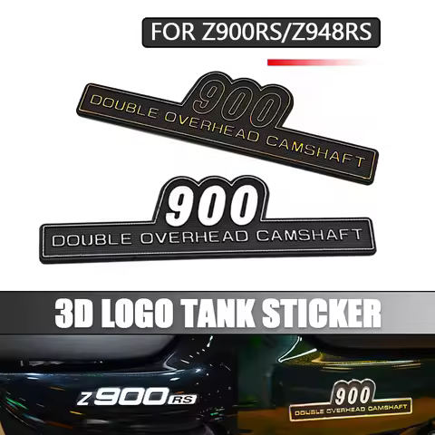 For Z900 Z900RS Z948RS 3D Motorcycle Logo Stickers Emblem Badge Decal Tank Pad Vintage Logo Emblem D