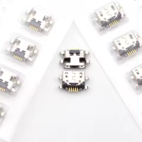50pcs Micro USB Jack Charging Socket Port Plug Dock Connector Heavy plate 1.2mm For Samsung A10 A10s
