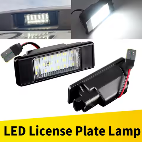 2Pcs 6000K White Led Tail Number License Plate Light No Error For Mercedes-Benz Vito W639 Viano W639