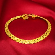 Chan Wah Malaysia Jewellery 916 Pure Gold Bracelet Men Bracelet for Women Korean Style Phoenix Tail Bracelet Wedding Jewelry Emas 916 Original Lelong Gelang Tangan Perempuan Viral Murah Rantai Tangan Lelaki Emas Bangkok Cop 916