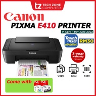 Canon Pixma E410 All-In-One Color Inkjet Printer (Print, Scan, Copy) 3 Year On-Site Warranty by Canon Malaysia