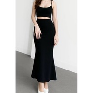 Mermaid Maxi Skirt - Flare SkirtBELLE - Flare Maxi Skirt Wanita - Antique Tangle Skirt - Premium Scu