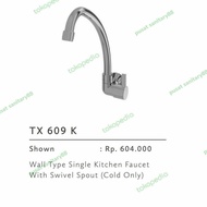 Kran Sink Tembok Toto TX 609 K/Kran kitchen sink angsa dinding toto