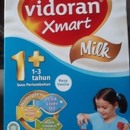 Vidoran Xmart Milk 1+ Vanila 350gr-Usia 1-3thn-Susu Bubuk Putih-Grosir