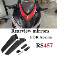 FOR RS457 Rearview Mirror For Aprilia RS 457 2024+ Stealth Sport Winglet Mirror Kits Adjustable Stea