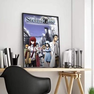 steins gate Poster HD art sticky wall waterproof home living room bedroom bar aesthetic decoration