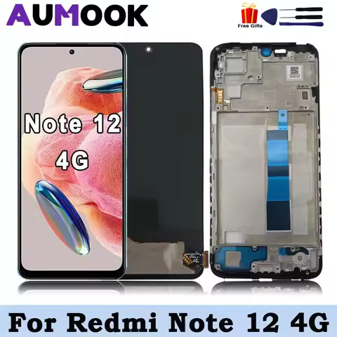 6.67" AMOLED for Xiaomi Redmi Note 12 4G 23021RAAEG 23021RAA2Y LCD Display Touch Screen for Redmi No