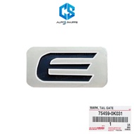 E Logo Tailgate Cover For TOYOTA VIGO VIGOCHAMP REVO FORTUNER Size 6.5 x 3.7 Cm. (75459-0K031)