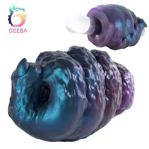 GEEBA Lifelike Adult Fist Design Male Masturbator Silicone Full-channel Masturbator Cup Pocket Pussy