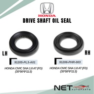 HONDA CIVIC SNA JAZZ GE DRIVE SHAFT OIL SEAL LH RH 91205-PL3-A01 91206-PHR-003