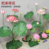 Shopping Mall Commercial Beauty Chen Simulation Lotus Leaf Lotus Photo Props Scenery Area Ancient To