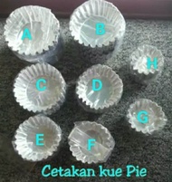 20 PCS CETAKAN KUE PIE/SUS/BROWNIES