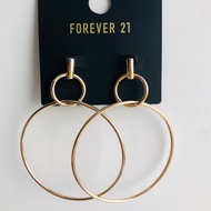(READY STOCK) WOMEN FASHION FOREVER 21 GOLD COLOR EARRING