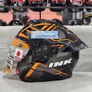 Helm INK Terra 2 Double Visor SNI DOT ORI ttr jet nfj sv300 kairoz kronoz dynamic cx25 cx22 dj maru