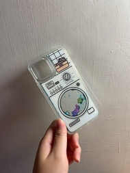 流沙洗衣機 透明邊框手機殼 iPhone12 pro