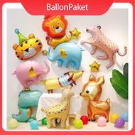 Animal Foil Balloon Q 18 inch Animal Head Character Motif Animal Balloon Foil Balloon