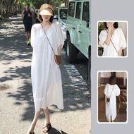 Vintage White Straight Dress A2897