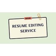 Resume Editing Service / Servis Edit Resume ~ Fast Service